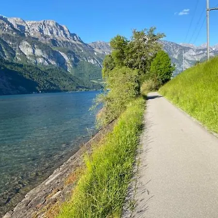 Appartement Maisonette Im Penthouse-stil Ca 145m2 Mit Viel Privatsphaere - Direkt Am Walensee Mit Badestrand *