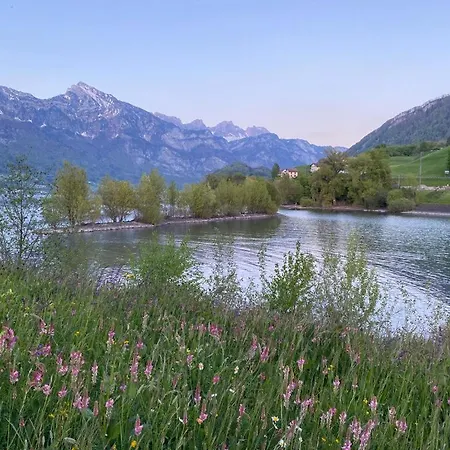 Apartman Maisonette Penthouse-stil 150m2 - Direkt Am Walensee Mit Badestrand Unterterzen