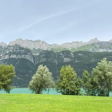 Maisonette Penthouse-stil 150m2 - Direkt Am Walensee Mit Badestrand * Unterterzen