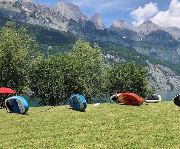 Apartment Maisonette Im Penthouse-stil Ca 145m2 Mit Viel Privatsphäre - Direkt Am Walensee Mit Badestrand Unterterzen