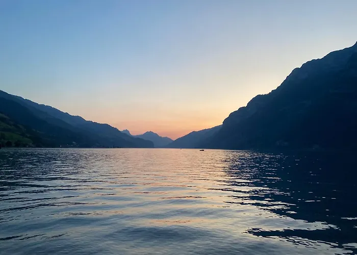 Apartment Maisonette Im Penthouse-stil Ca 145m2 Mit Viel Privatsphäre - Direkt Am Walensee Mit Badestrand