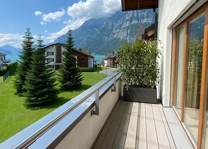 Apartment Maisonette Im Penthouse-stil Ca 145m2 Mit Viel Privatsphäre - Direkt Am Walensee Mit Badestrand *