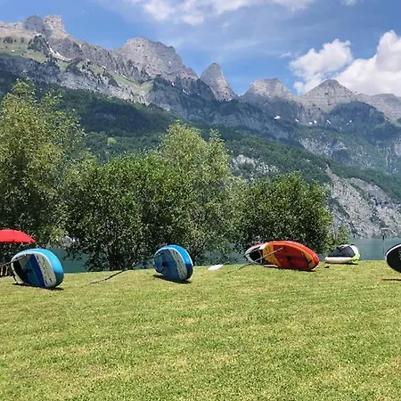 Apartamento Maisonette Penthouse-stil 150m2 - Direkt Am Walensee Mit Badestrand Unterterzen