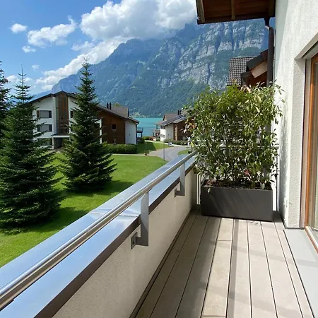 شقة Maisonette Im Penthouse-stil Ca 145m2 Mit Viel Privatsphaere - Direkt Am Walensee Mit Badestrand *